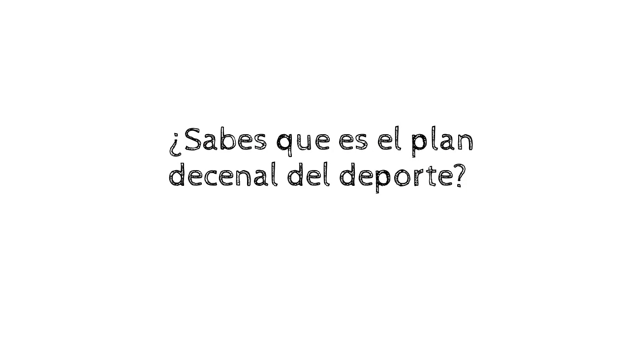 ¿Sabes que es el plan decenal del deporte?